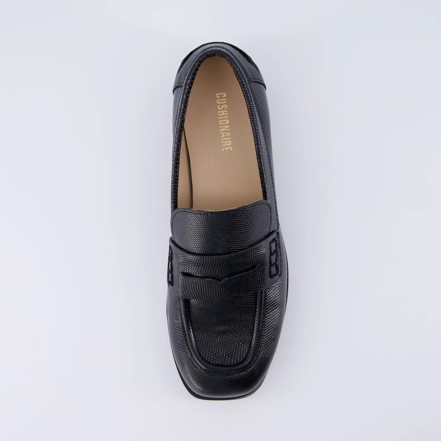 CUSHIONAIRE Women's Charade Penny Loafer  Memory Foam, Wide Widths Available