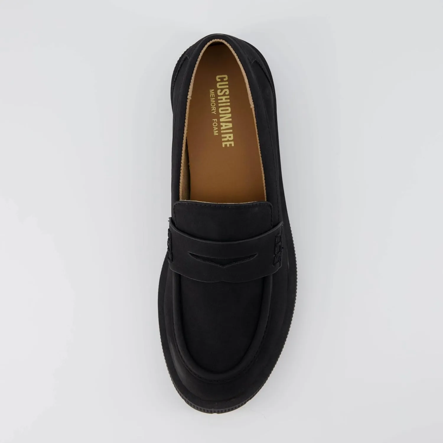 CUSHIONAIRE Women's Curtis Slip on Loafer  Memory Foam, Wide Widths Available