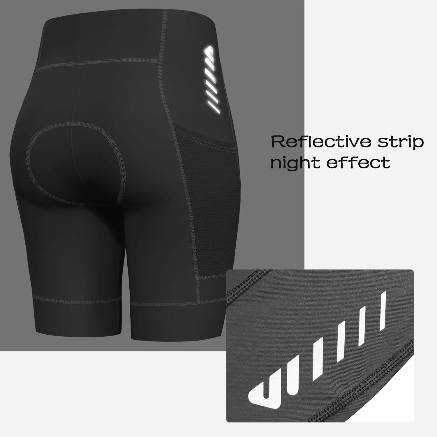 Cycling Shorts Women Padded Bike Shorts Womens with Padding 3D Gel Pad Bicycle Biking Cargo High Waist Ergonomic