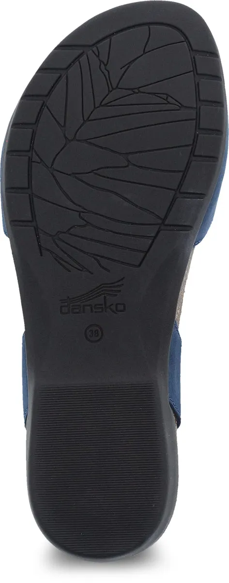 Dansko Navy Milled Nubuck Rowan Women's Mary Jane Shoes 6025-755300