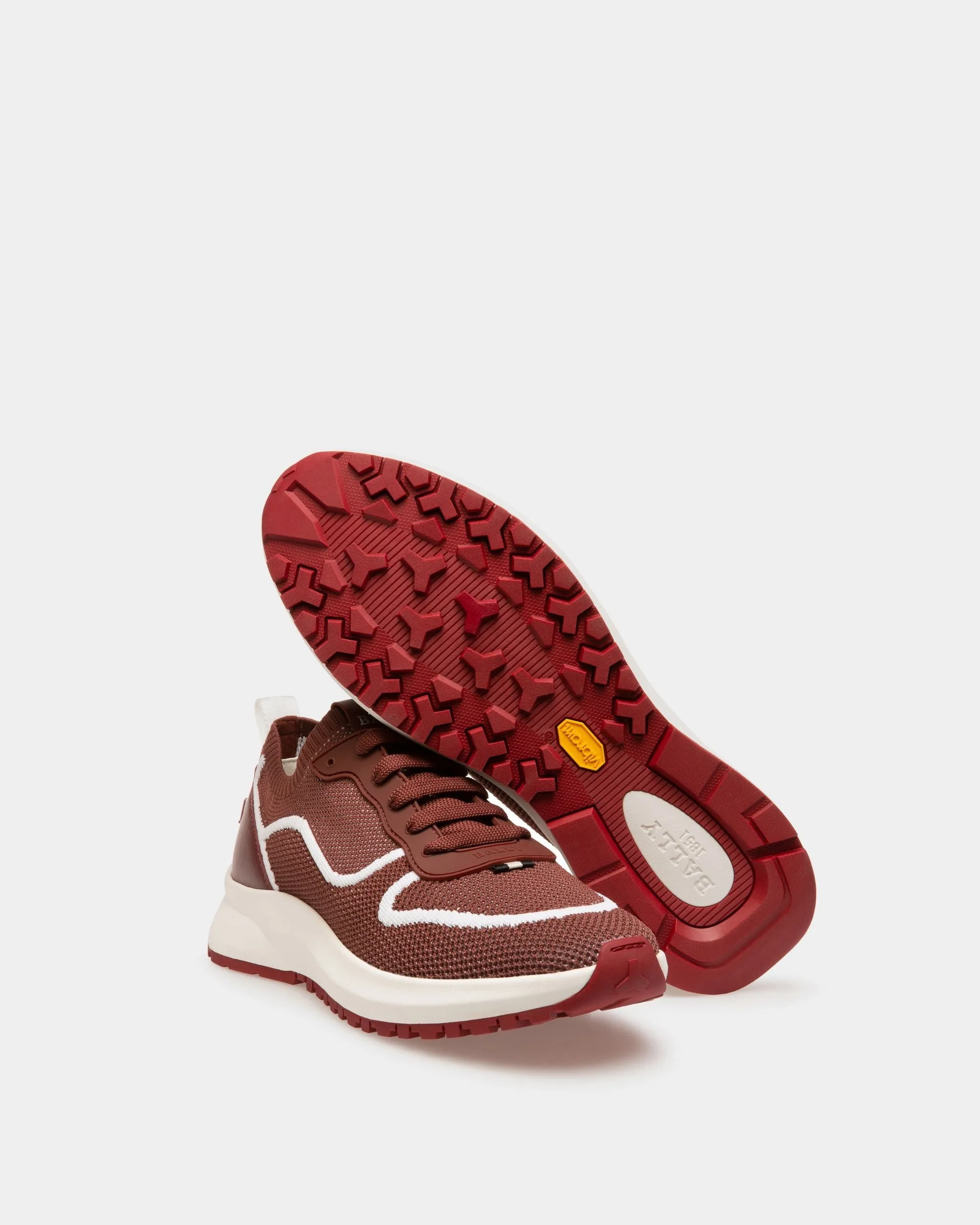 Davyn Mesh Sneakers In Heritage Red & White