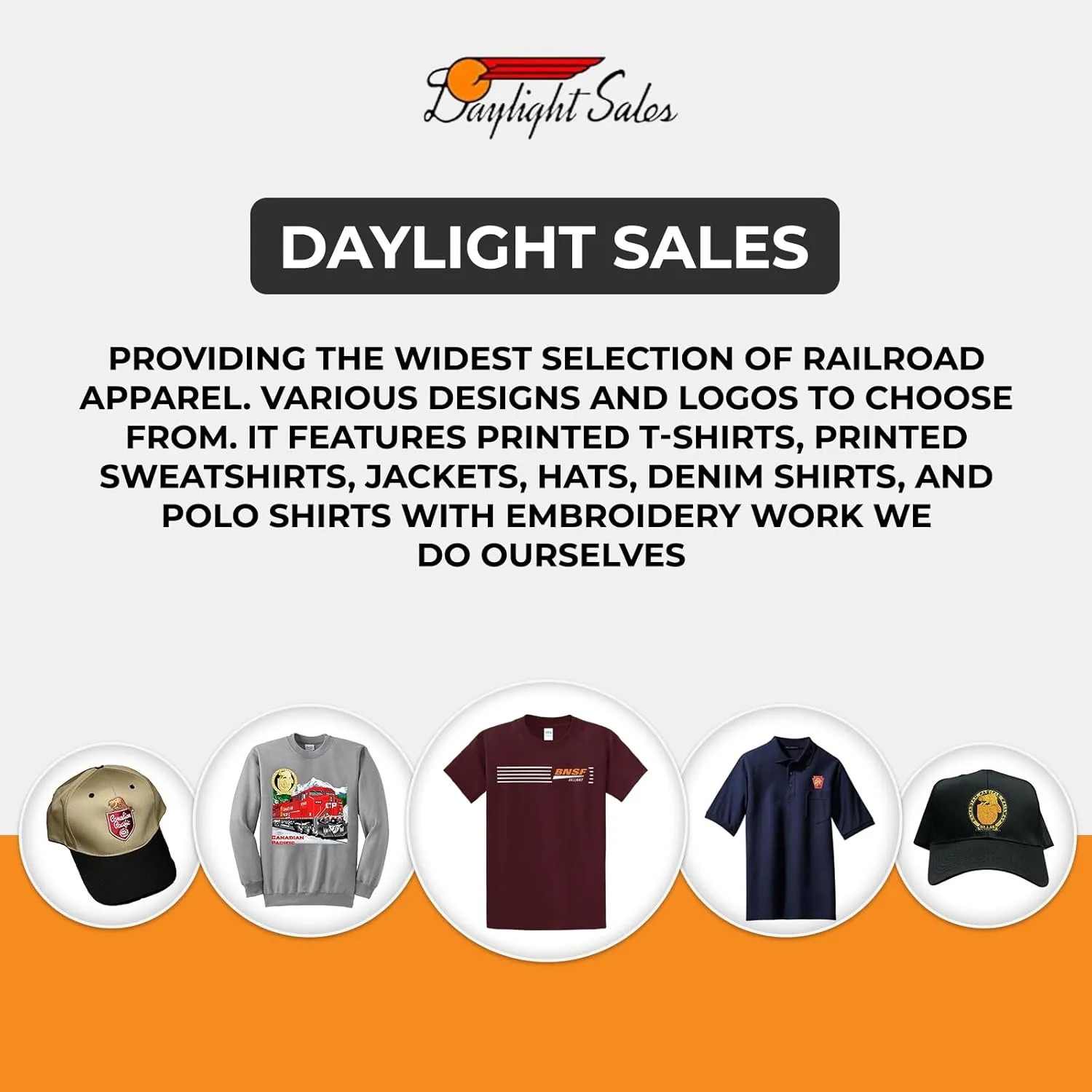Daylight Sales BNSF Railroad Swish Logo Tee Shirts [tee48]
