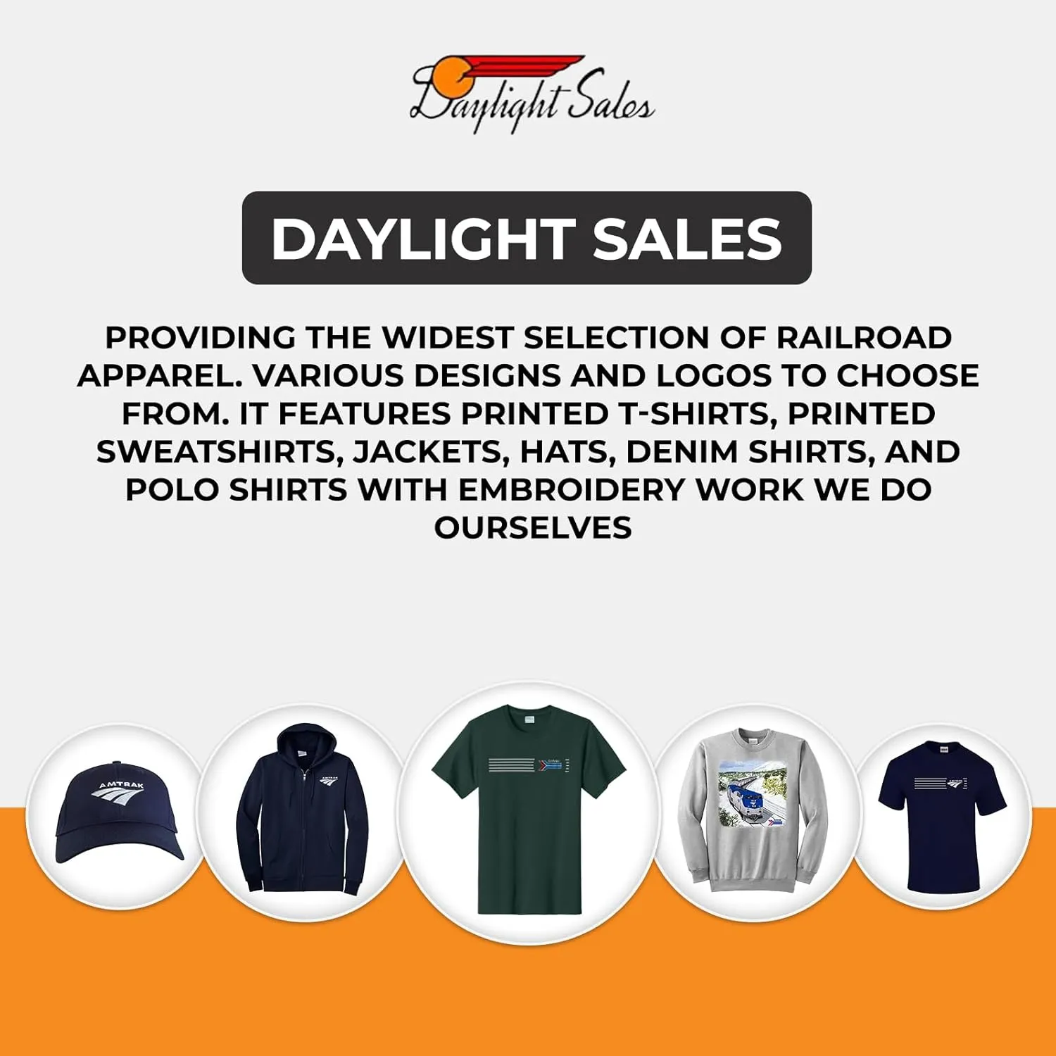 Daylight Sales BNSF Railroad Swish Logo Tee Shirts [tee48]