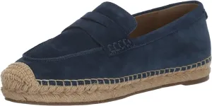 Detailed Toe Hudson Sam Slip Discounted rates Kai Cork Blue Loafers Instant On Espadrille Edelman Rounded