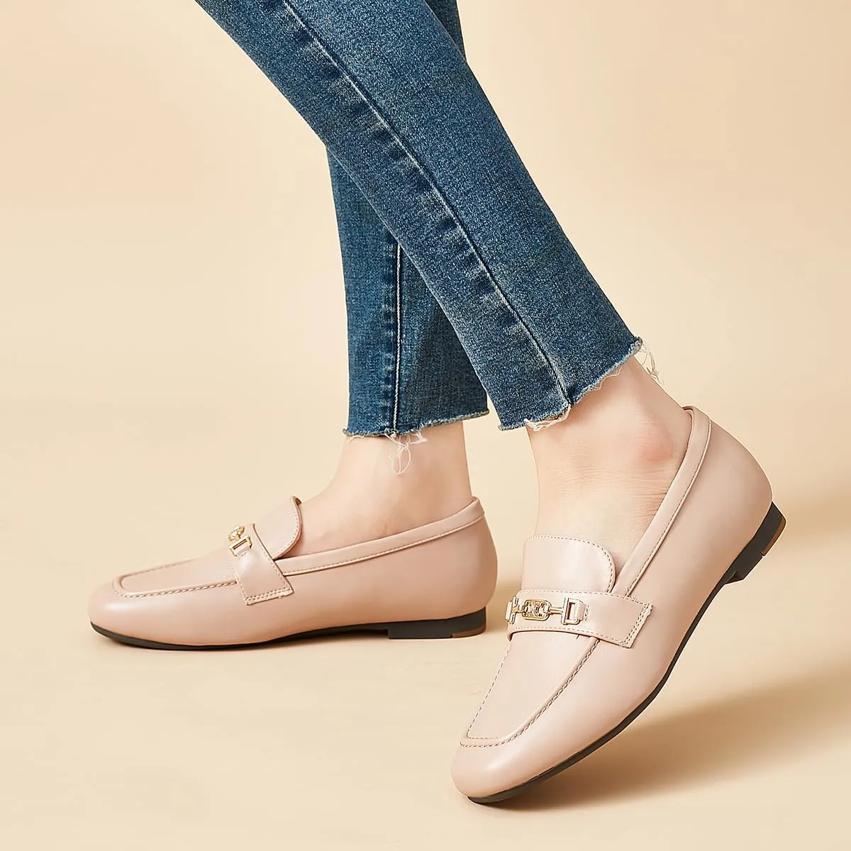 DeYashopin Women's Loafer Shoes Leisure Slip On Work Shoes Comfort Walking Flats