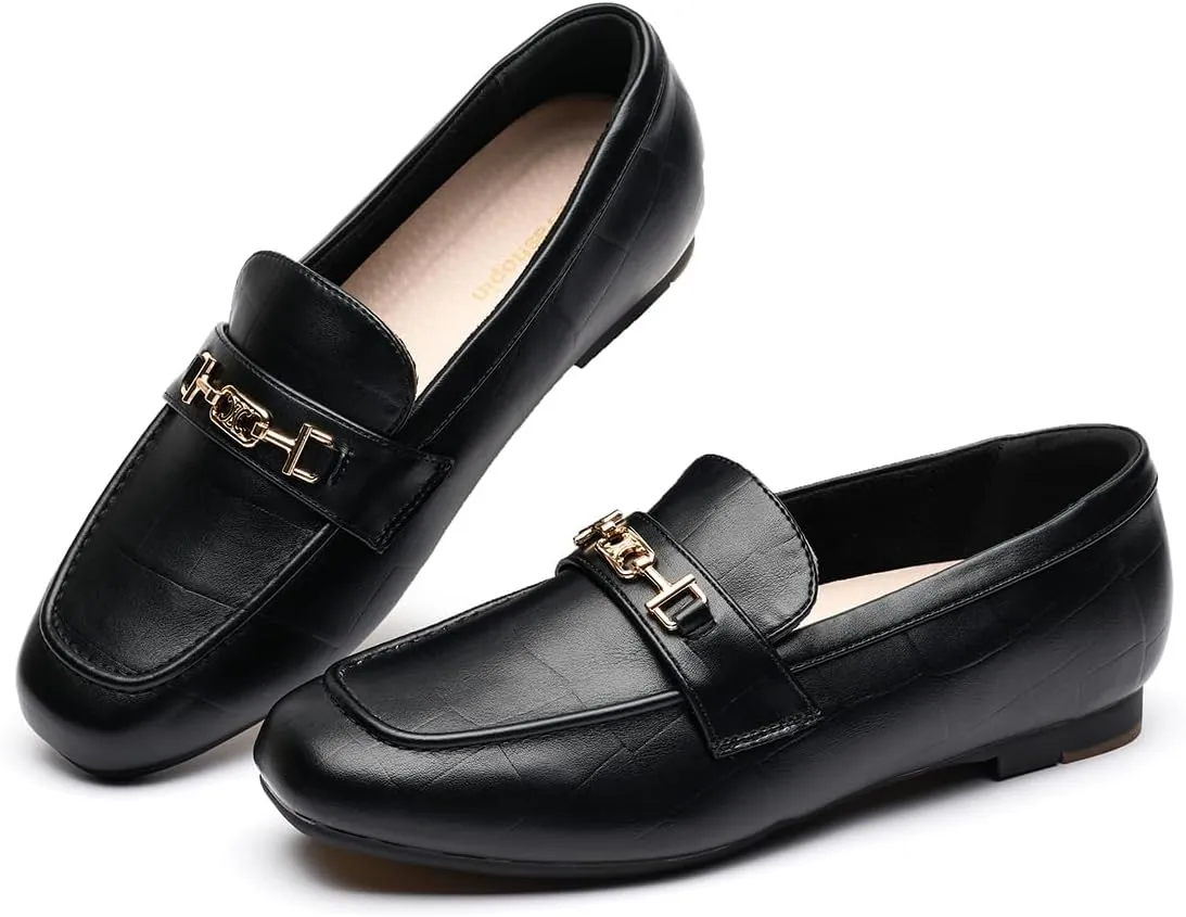 DeYashopin Women's Loafer Shoes Leisure Slip On Work Shoes Comfort Walking Flats