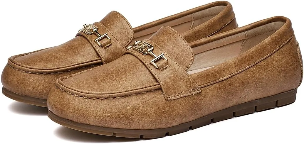 DeYashopin Women's Loafer Shoes Leisure Slip On Work Shoes Comfort Walking Flats