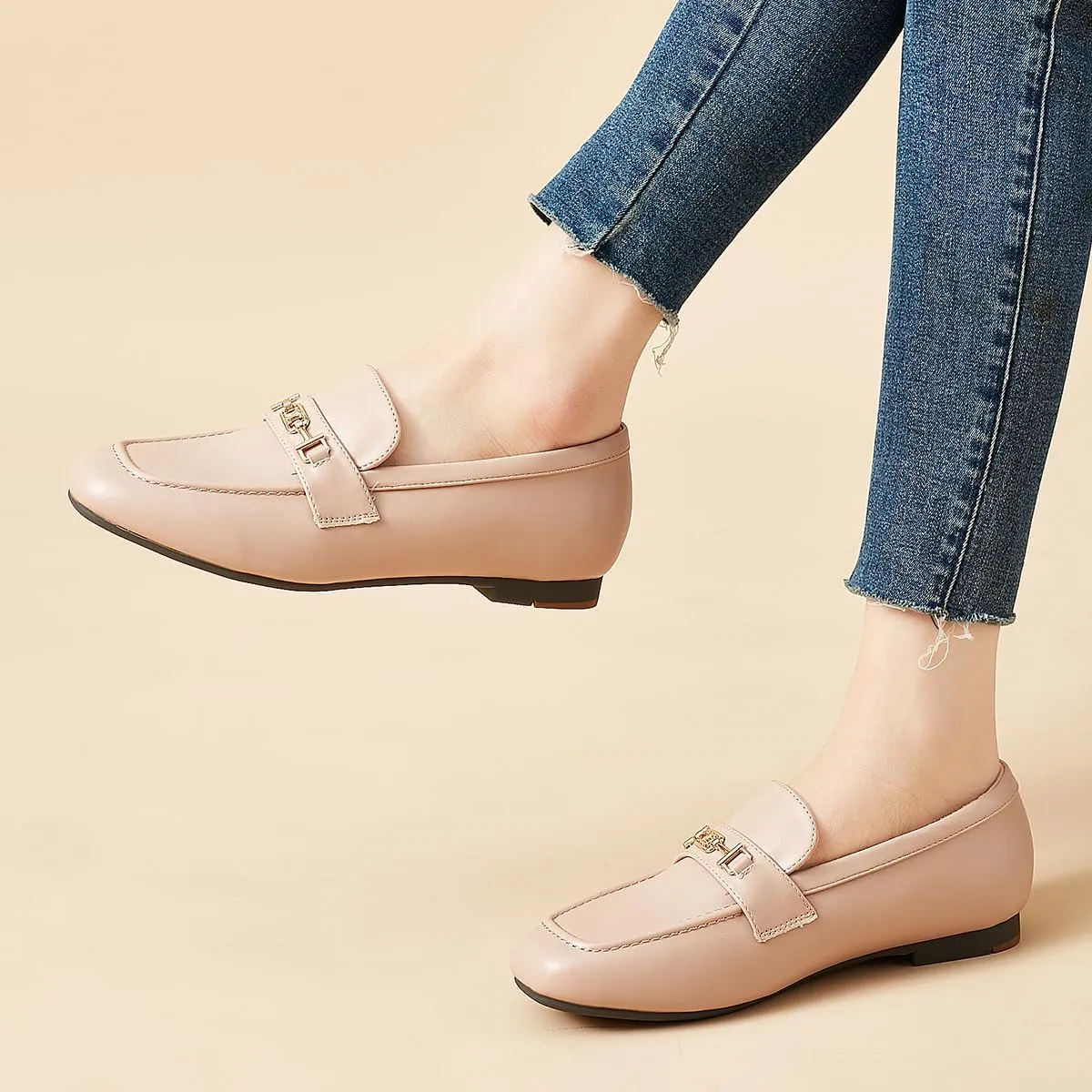 DeYashopin Women's Loafer Shoes Leisure Slip On Work Shoes Comfort Walking Flats
