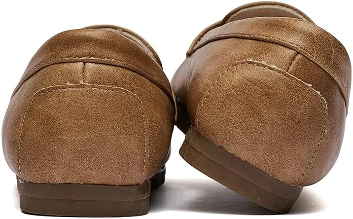 DeYashopin Women's Loafer Shoes Leisure Slip On Work Shoes Comfort Walking Flats