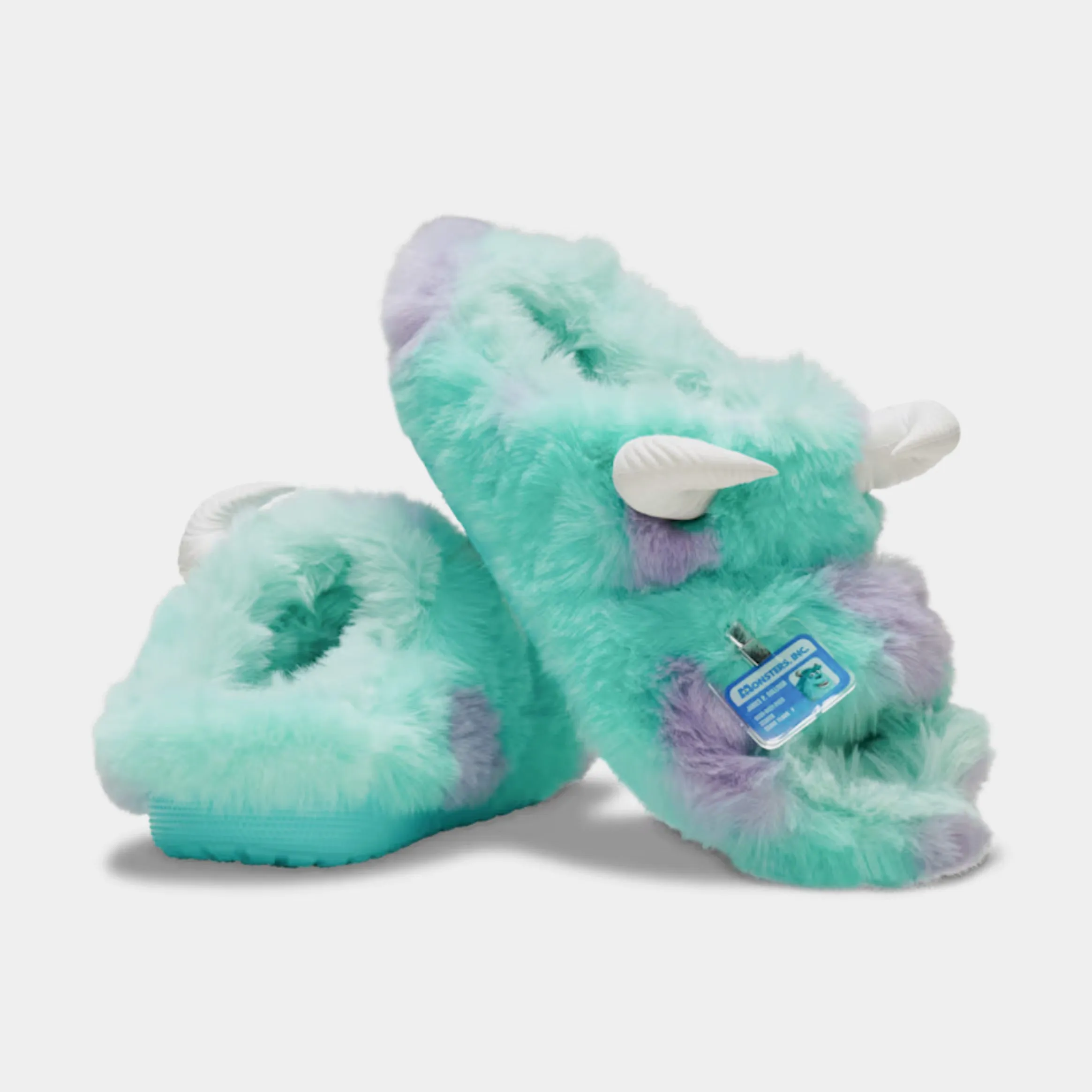 Disney and Pixar Monsters Inc Sulley Classic Cozzzy Mens Sandals (Blue/Purple) Free Shipping
