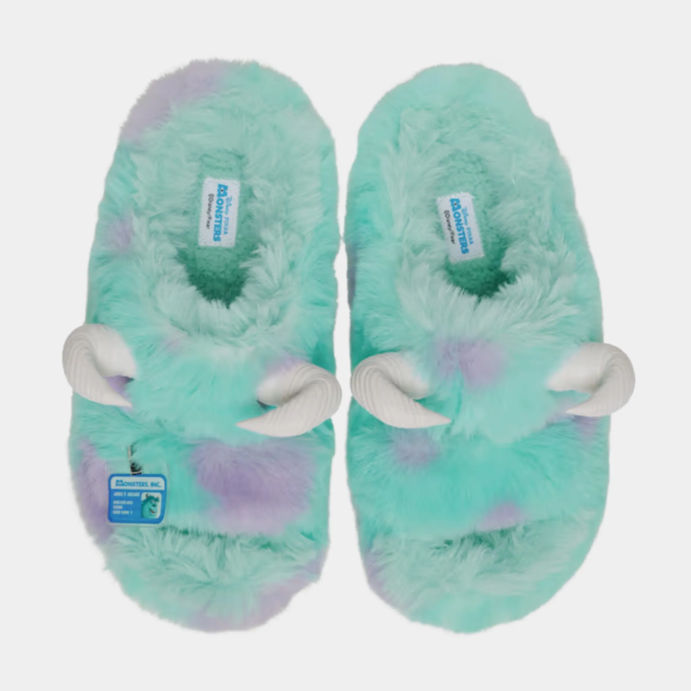 Disney and Pixar Monsters Inc Sulley Classic Cozzzy Mens Sandals (Blue/Purple) Free Shipping