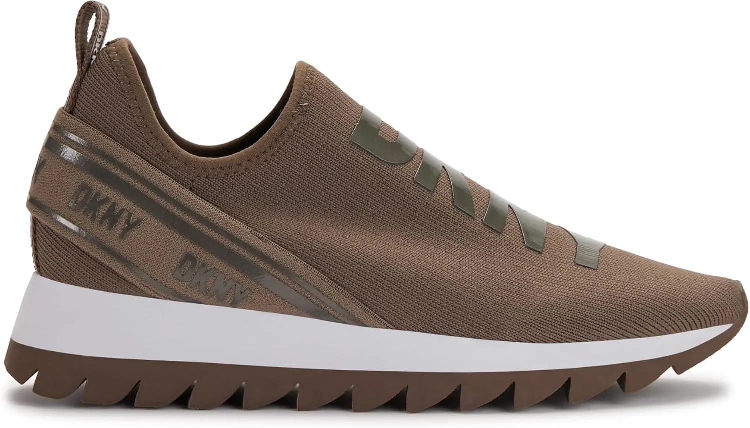DKNY Women's Abbi Logo Slip-on Running Sneaker