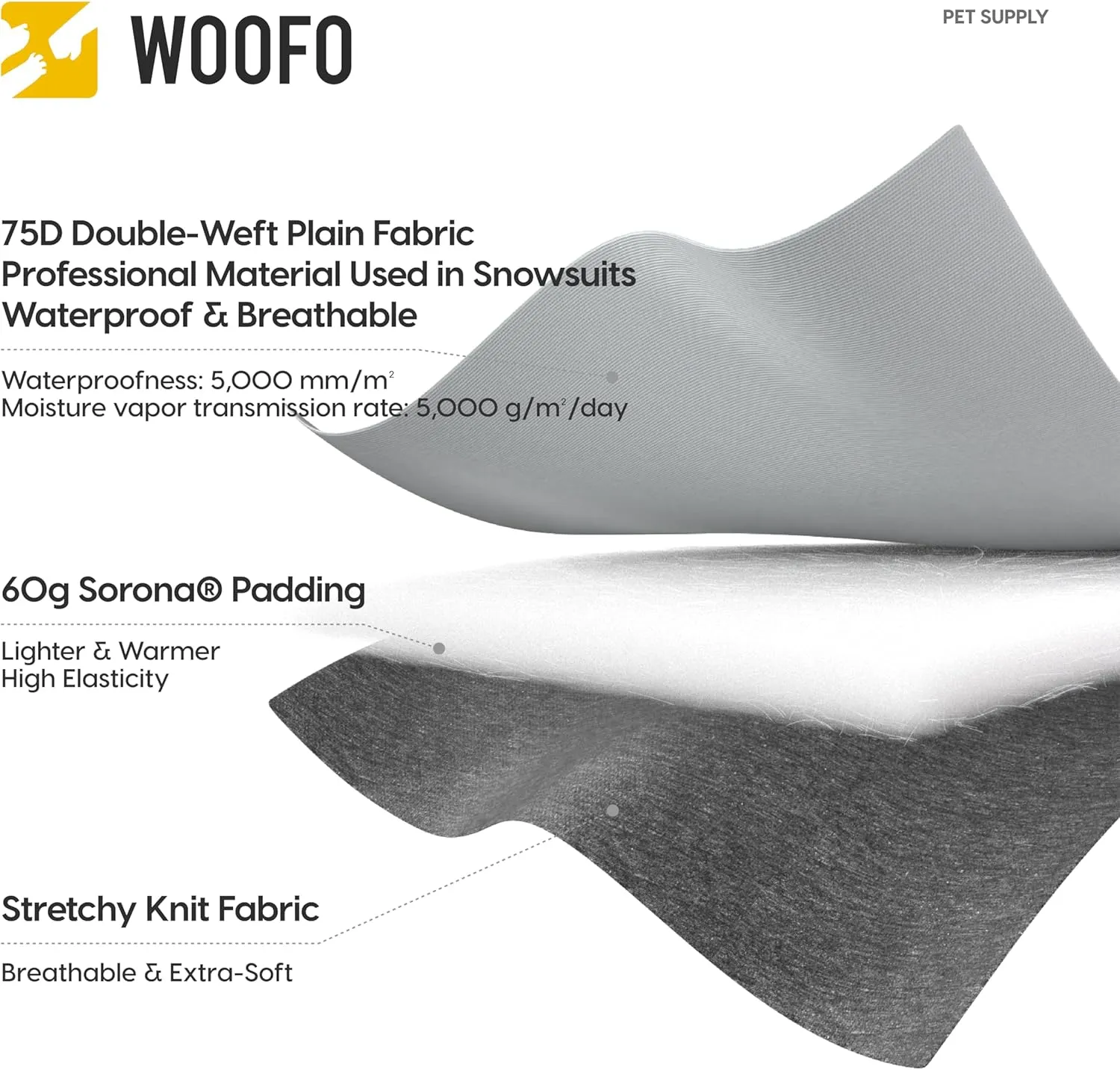 Dog Slip-on Winter Coat, Warm,Lightweight, Adjustable and Easy to Wear for Cold Weather | Waterproof & Windproof Padded Dog Winter Jacket(Glacier Grey, XS)
