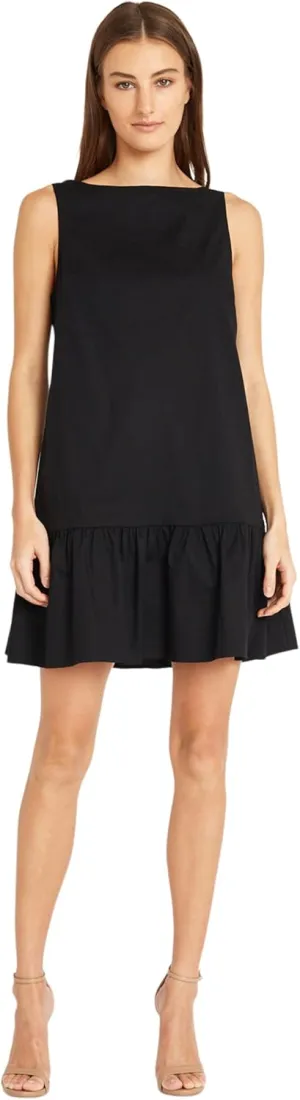 Donna Morgan Versatile High Neck Swing Body Ruffle Summer Dresses for Women