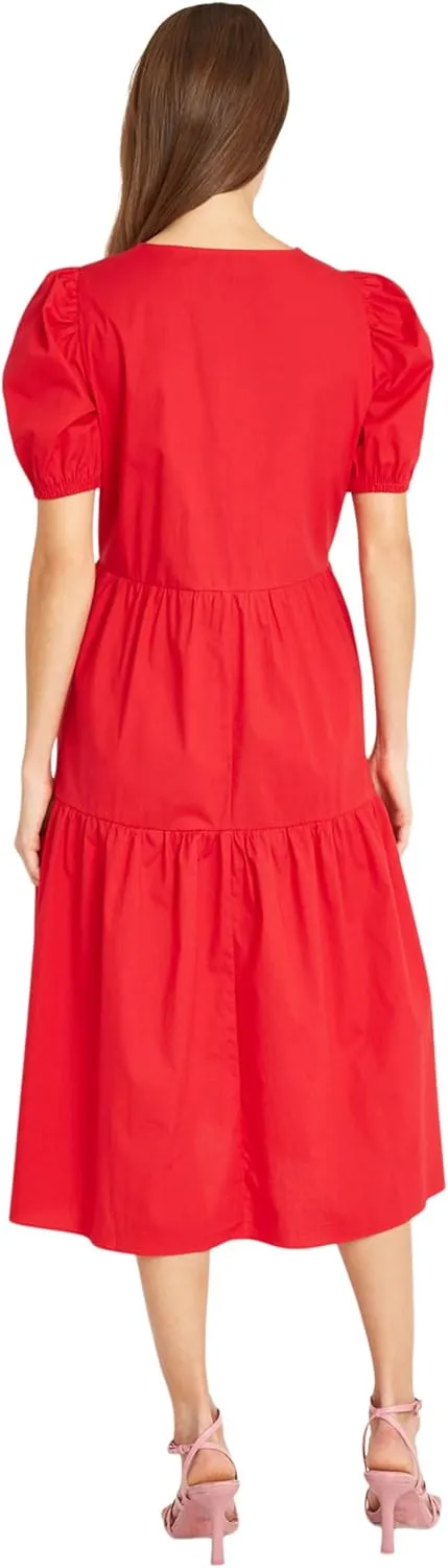 Donna Morgan Versatile V-Neck Empire Waist Pockets | Summer Dresses for Women
