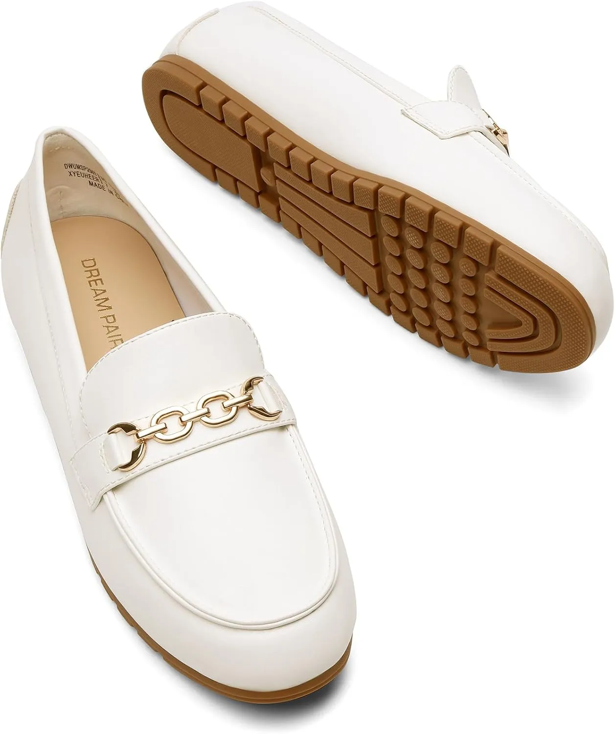 DREAM PAIRS Loafers for Women Casual Comfortable Slip On Flat Shoes Lightweight Leisure Work Shoes Comfort Walking Shoes