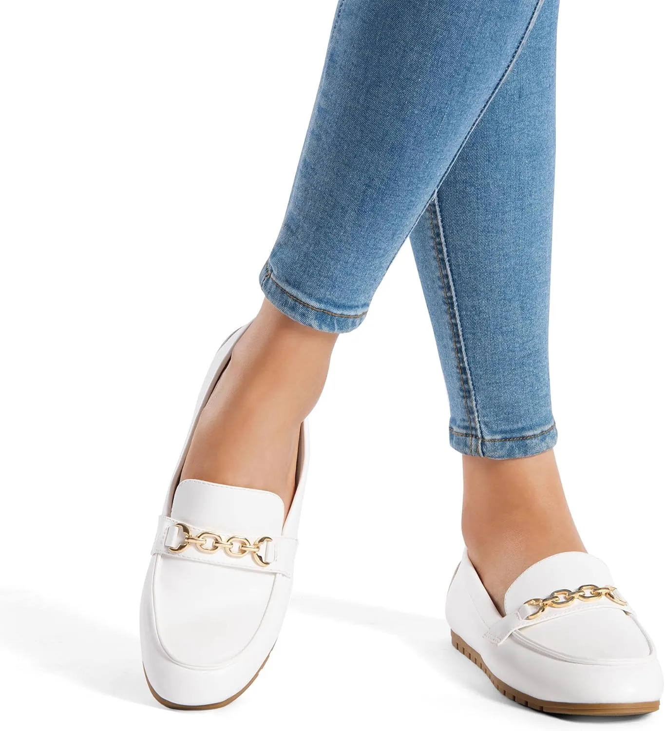 DREAM PAIRS Loafers for Women Casual Comfortable Slip On Flat Shoes Lightweight Leisure Work Shoes Comfort Walking Shoes