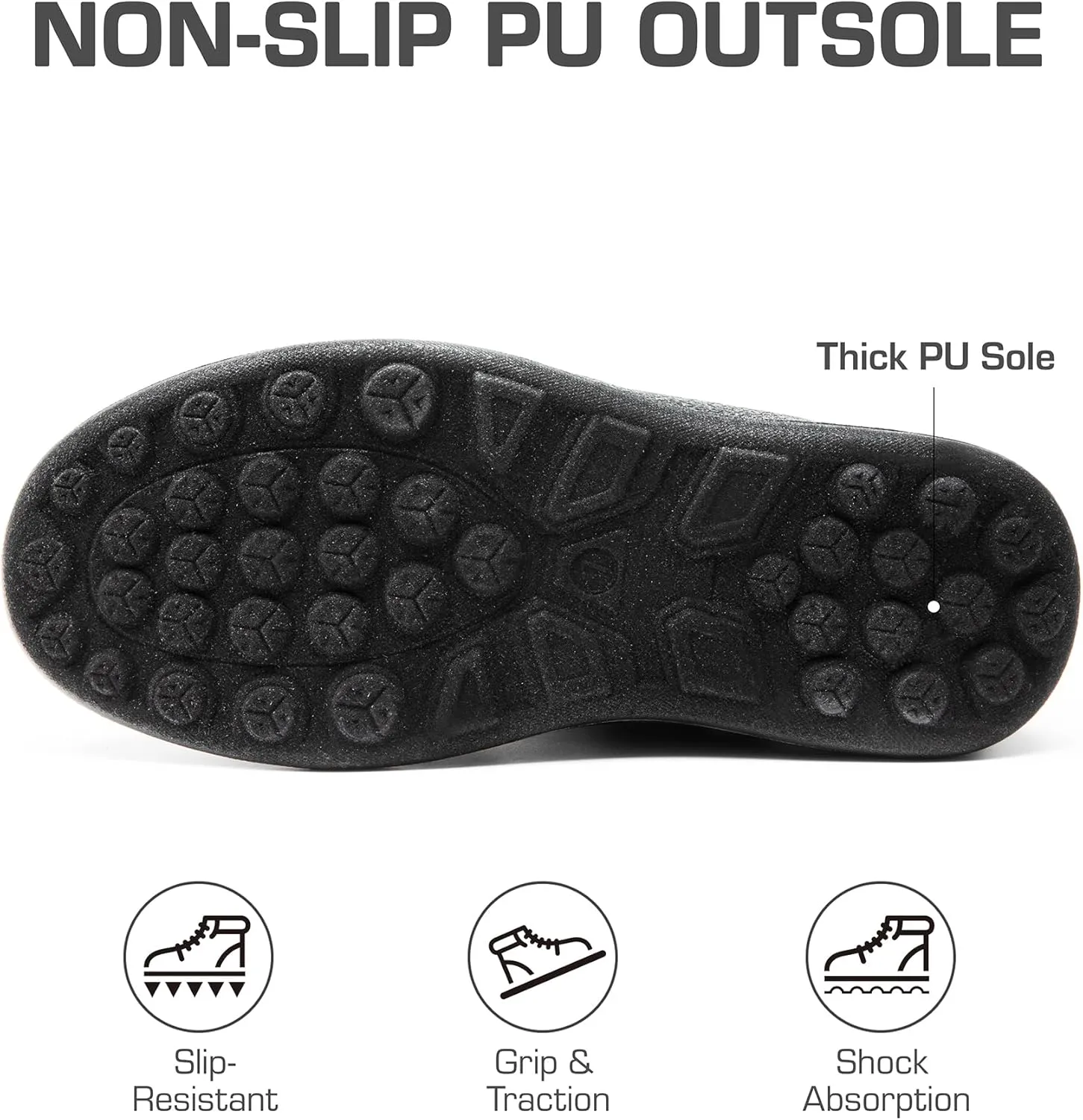 DREAM PAIRS Winter Boots for Women Warm Fur Lined with Zipper Flat Ankle Boots Comfortable Lightweight Outdoor Indoor Booties