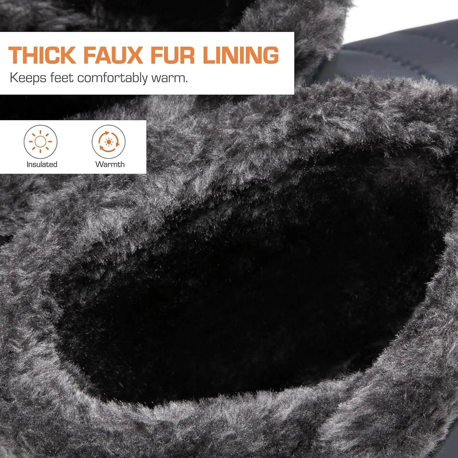DREAM PAIRS Winter Boots for Women Warm Fur Lined with Zipper Flat Ankle Boots Comfortable Lightweight Outdoor Indoor Booties