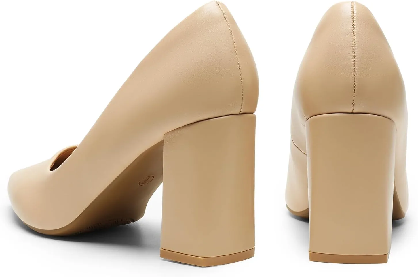 DREAM PAIRS Women's High Chunky Pointed Closed Toe Block Heels Wedding Classic Slip On Dress Pumps Shoes
