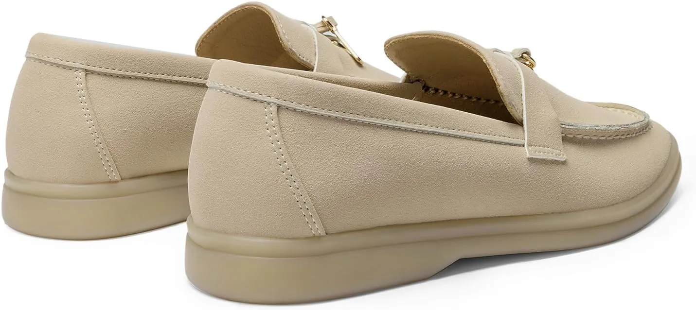 DREAM PAIRS Women's Loafers Suede Loafer Slip-on Comfortable Casual Dressy Business Work Shoes with Arch Support