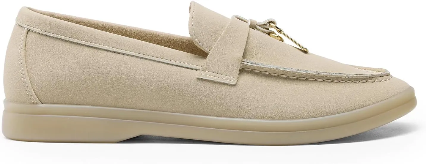 DREAM PAIRS Women's Loafers Suede Loafer Slip-on Comfortable Casual Dressy Business Work Shoes with Arch Support