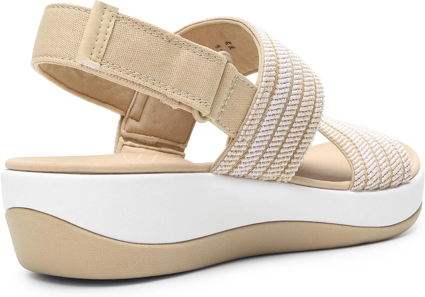 DREAM PAIRS Women's Walking Sandals Lightweight Soft Footbed Low Wedge Comfort Indoor Outdoor Flat Sandals