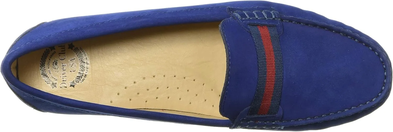 Driver Club USA Women's Leather Made in Brazil Grow Gain Ribbon Detail Driver Moc Loafer