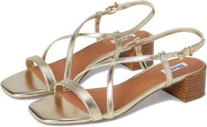 Dune London Women's Jaskell Heeled Sandal, Gold, 7