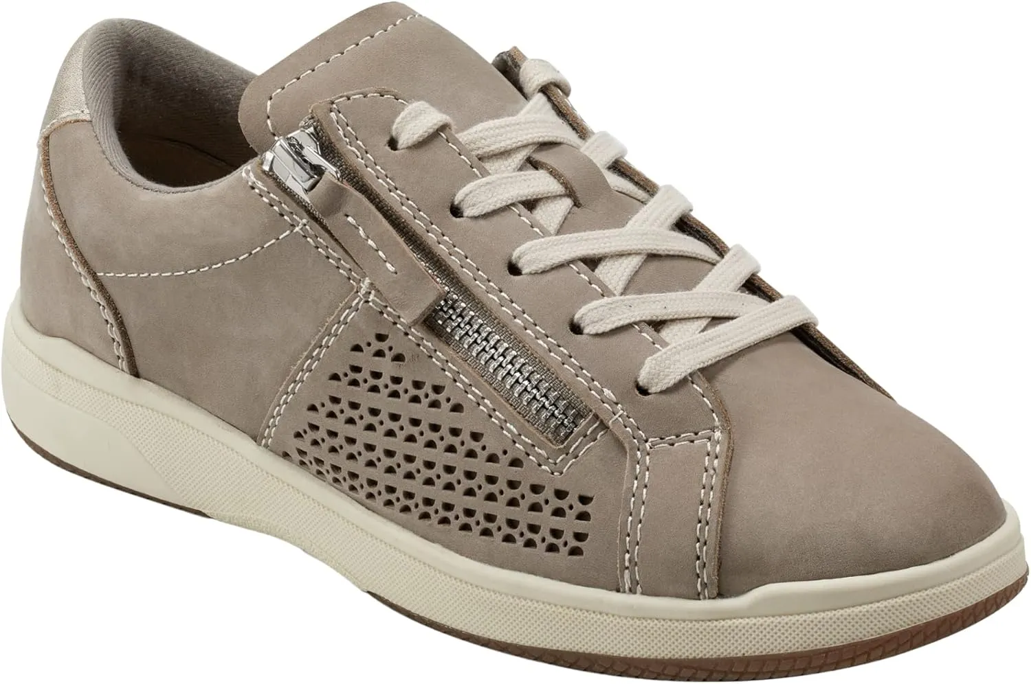 Earth® Women's Netta Casual Sneaker, Silver 040, 6.5 M