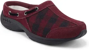 Easy Spirit Travelport Women's Slip On 6.5 C/D US Red-Black Plaid