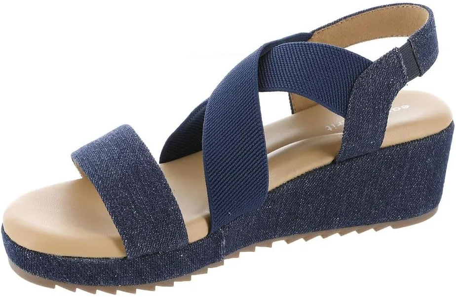 Easy Spirit Women's Lucille7 Wedge Sandal