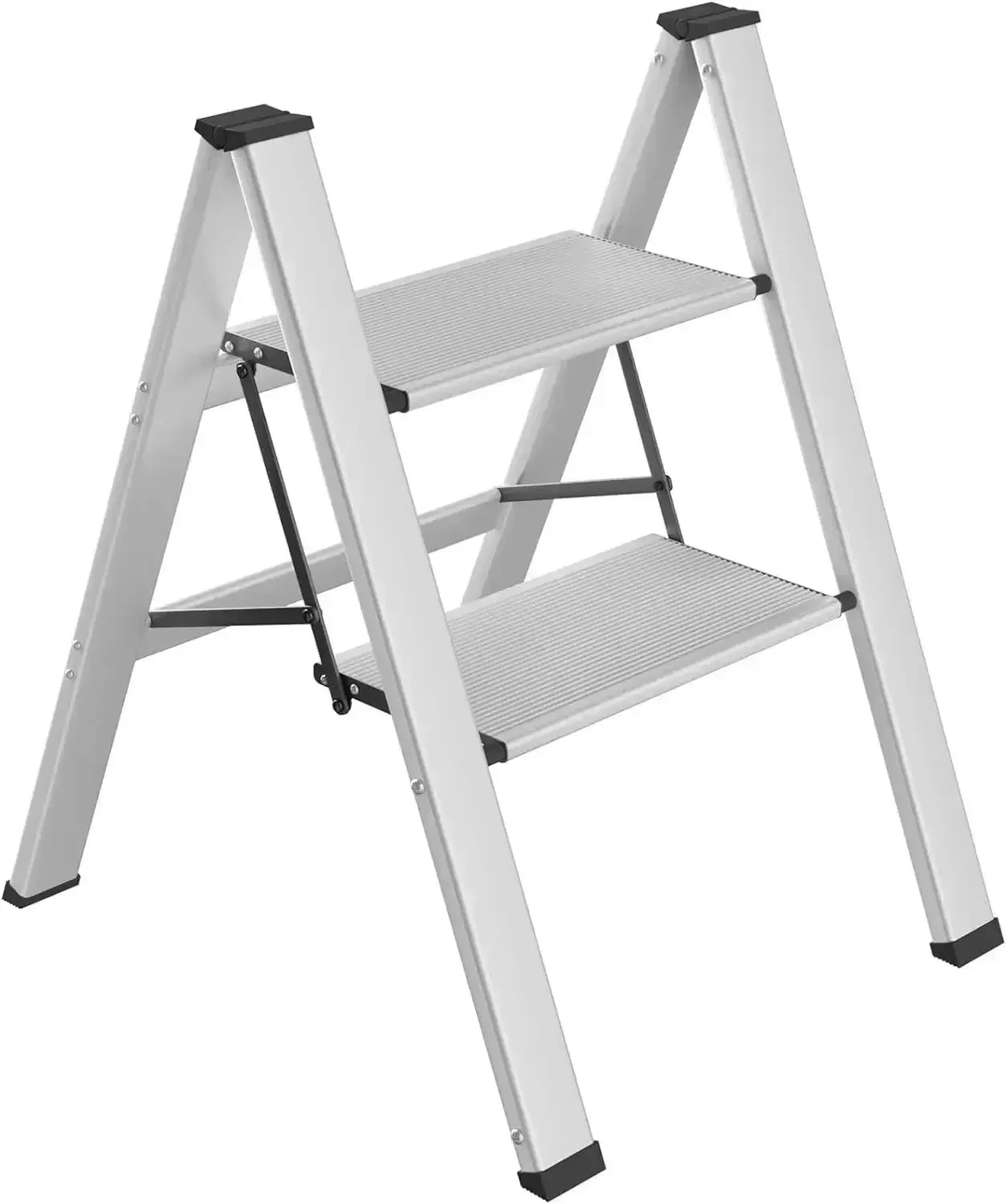 EasyStep Neo-Aluminum Flat-Folding Ladder with Anti-Slip Grip