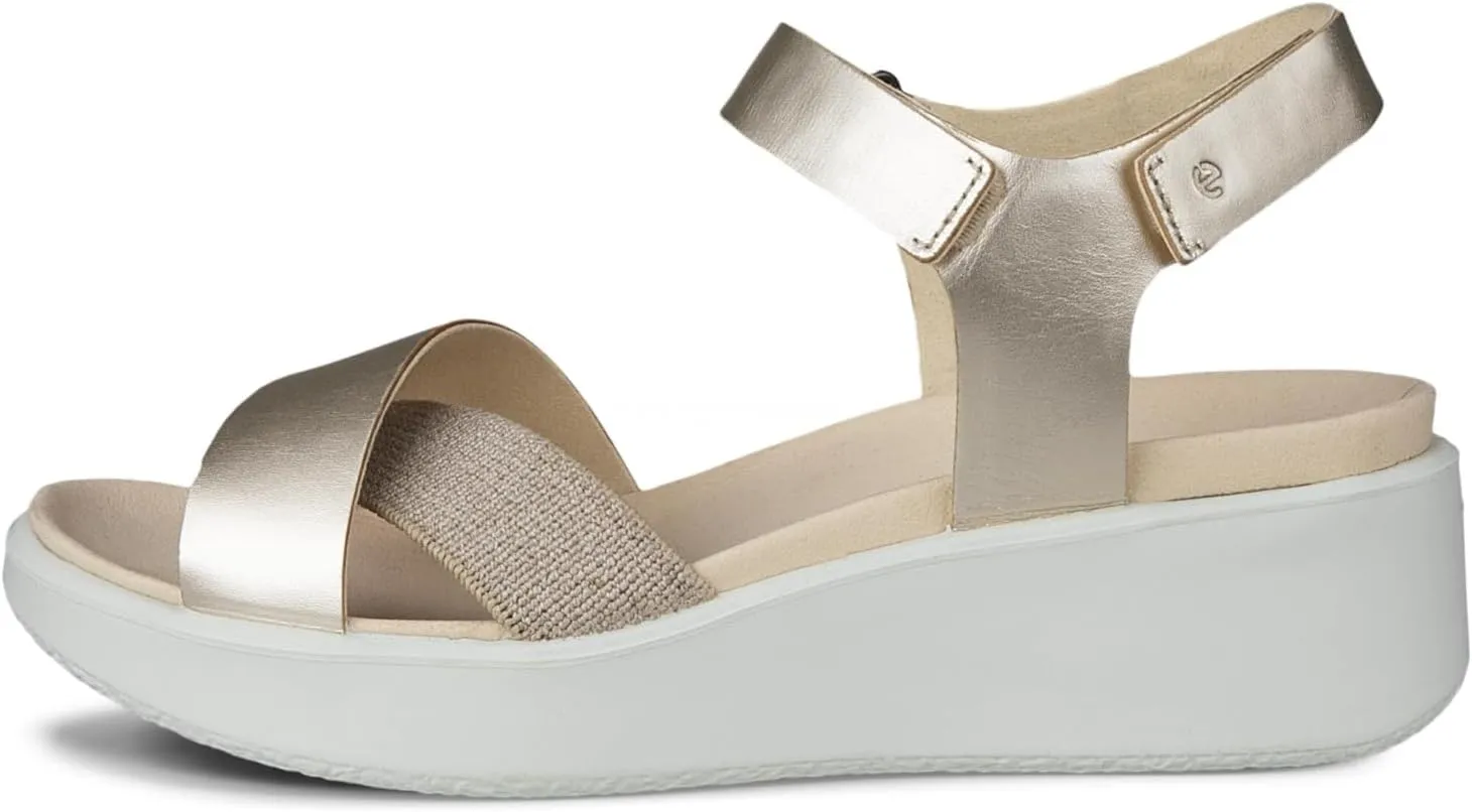 ECCO Women's Flowt Wedge Luxury Crossband Sandal