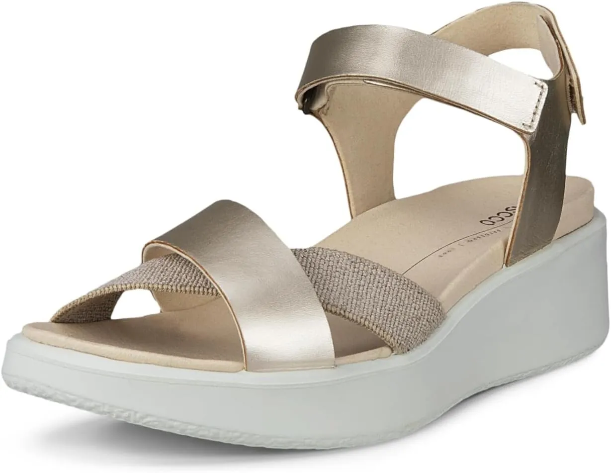 ECCO Women's Flowt Wedge Luxury Crossband Sandal