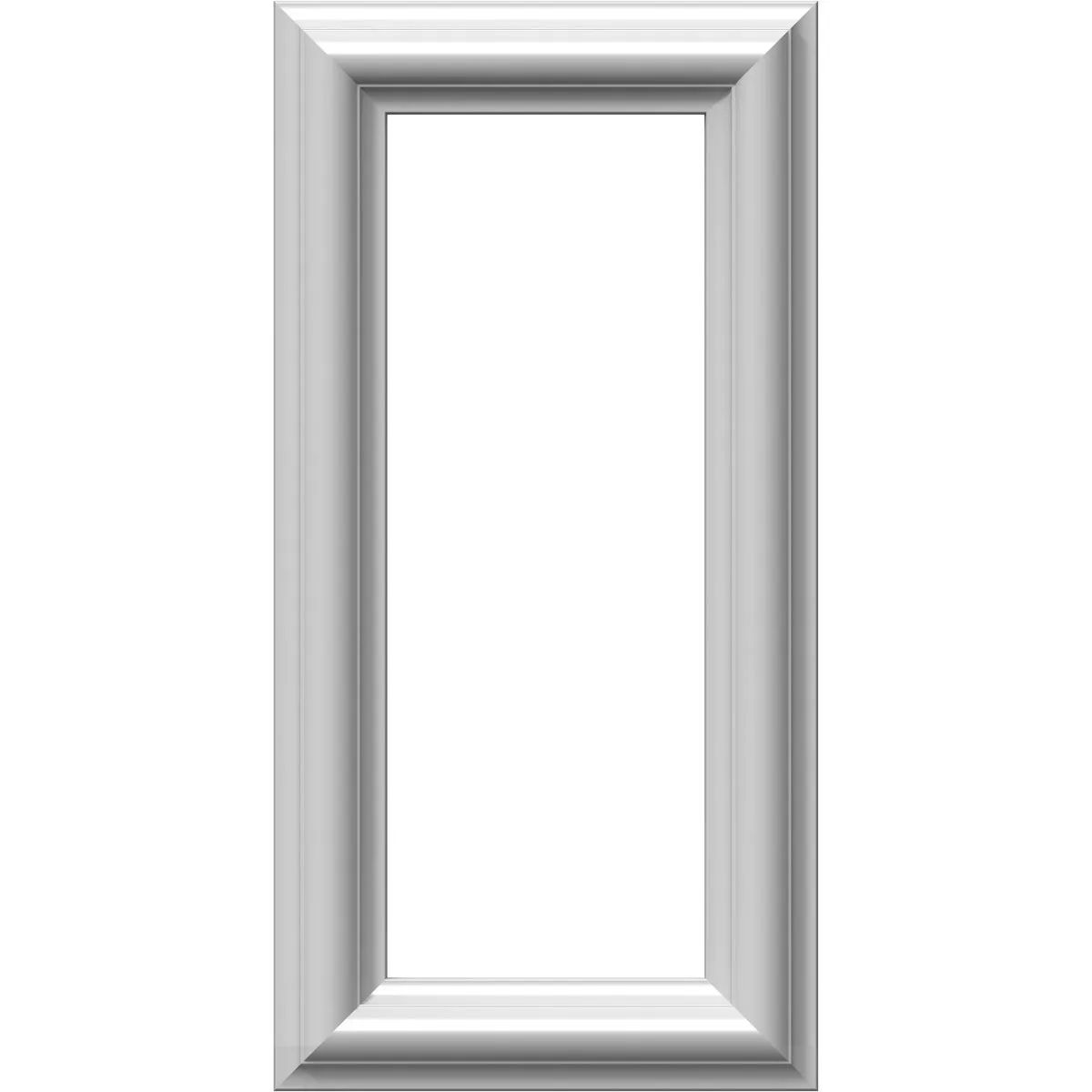 Ekena Millwork PNL08X16AS-01-CASE-2 Ashford Molded Classic Wainscot Wall Panel, 8-in. W x 16-in. H, Factory Primed White, 2 Count