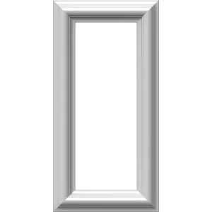Ekena Millwork PNL08X16AS-01-CASE-2 Ashford Molded Classic Wainscot Wall Panel, 8-in. W x 16-in. H, Factory Primed White, 2 Count