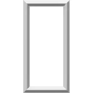Ekena Millwork PNL12X24AS-01-CASE-2 Ashford Molded Classic Wainscot Wall Panel, 12-in. W x 24-in. H, Factory Primed White, 2 Count