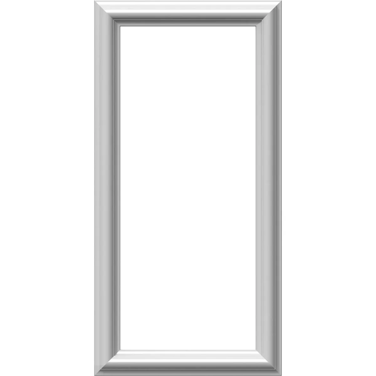 Ekena Millwork PNL12X24AS-01-CASE-2 Ashford Molded Classic Wainscot Wall Panel, 12-in. W x 24-in. H, Factory Primed White, 2 Count
