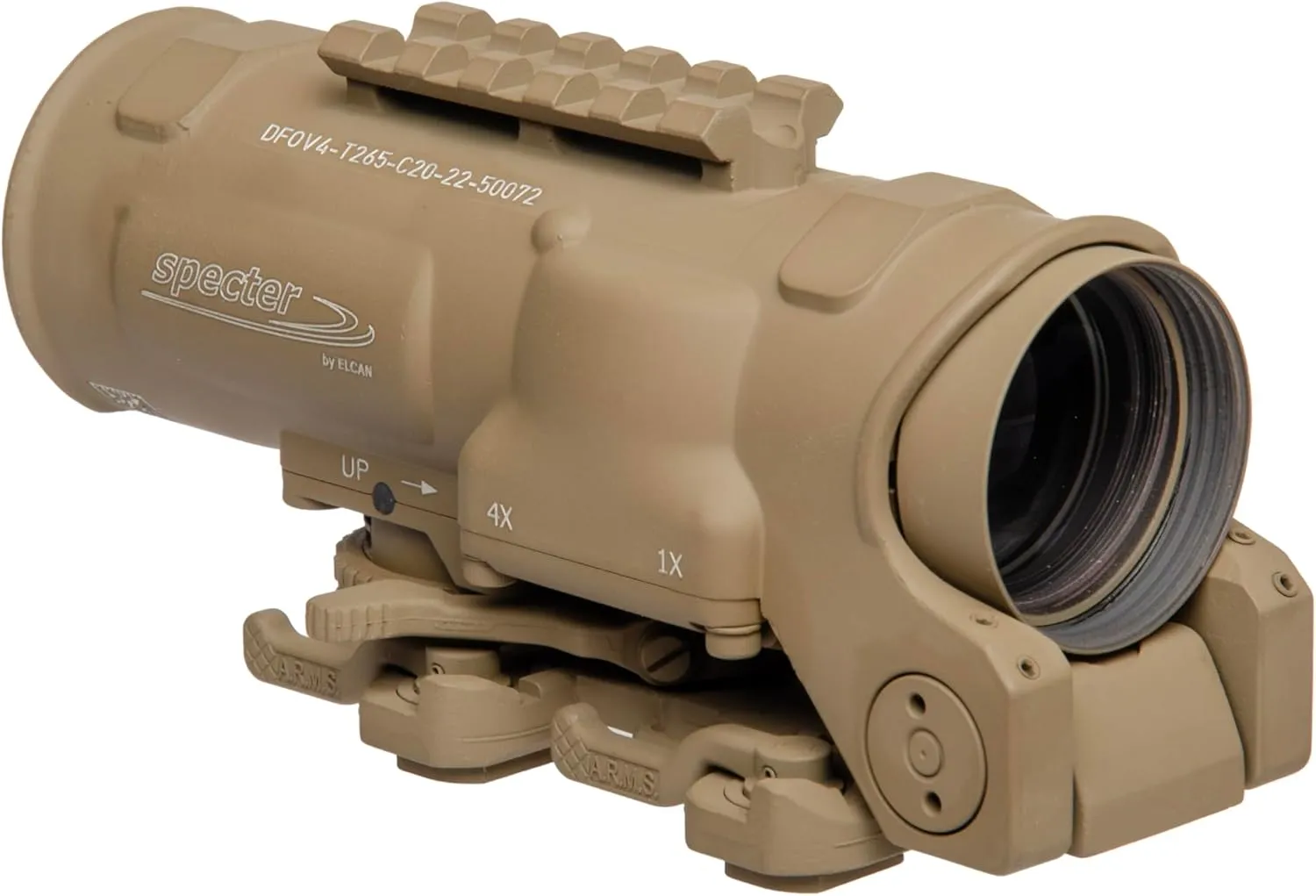 ELCAN Specter DR Dual Role Optical Sight 1x/4 with 3MOA XOPTEK Micro Reflex Sight