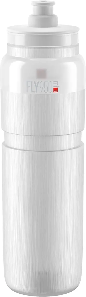 Elite Fly Water Bottle - Lightweight and Ergonomic for Cyclists, 950ml, Clear