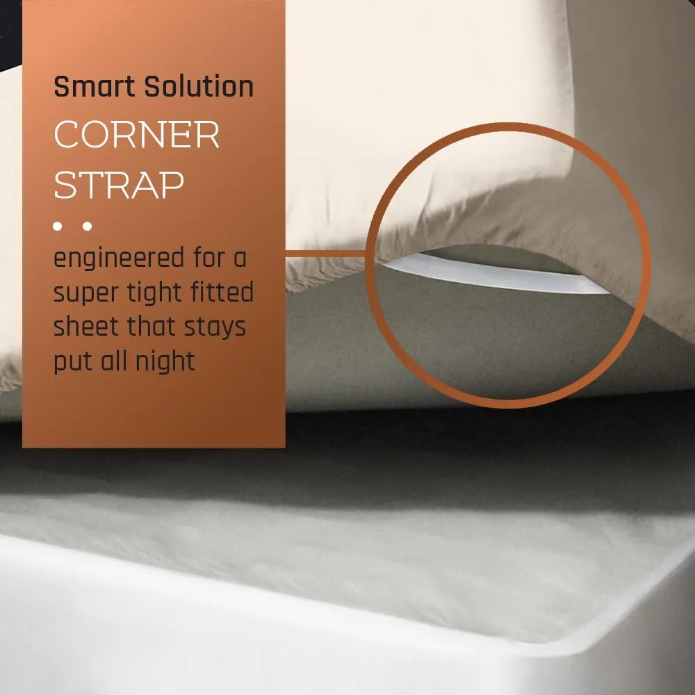 Empyrean Full Fitted Sheet - Deep Pocket, Fits 14-16 Inch Mattress, Ultra Soft Microfiber, Wrinkle-Resistant, Shrinkproof & Fade Resistant, Hotel-Quality Sheet for Full Size Beds, Beige Cream