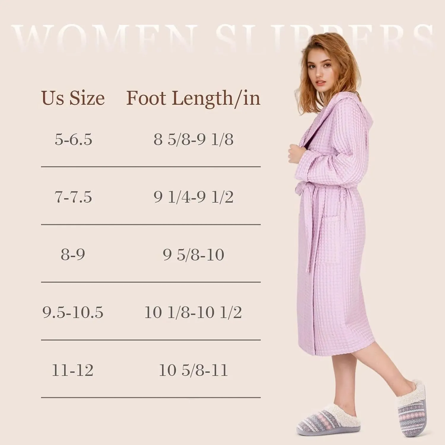 Evshine Warm Knit House Slippers for Women Comfy Fleece Lined Winter Slippers with Memory Foam and Indoor Outdoor Soles