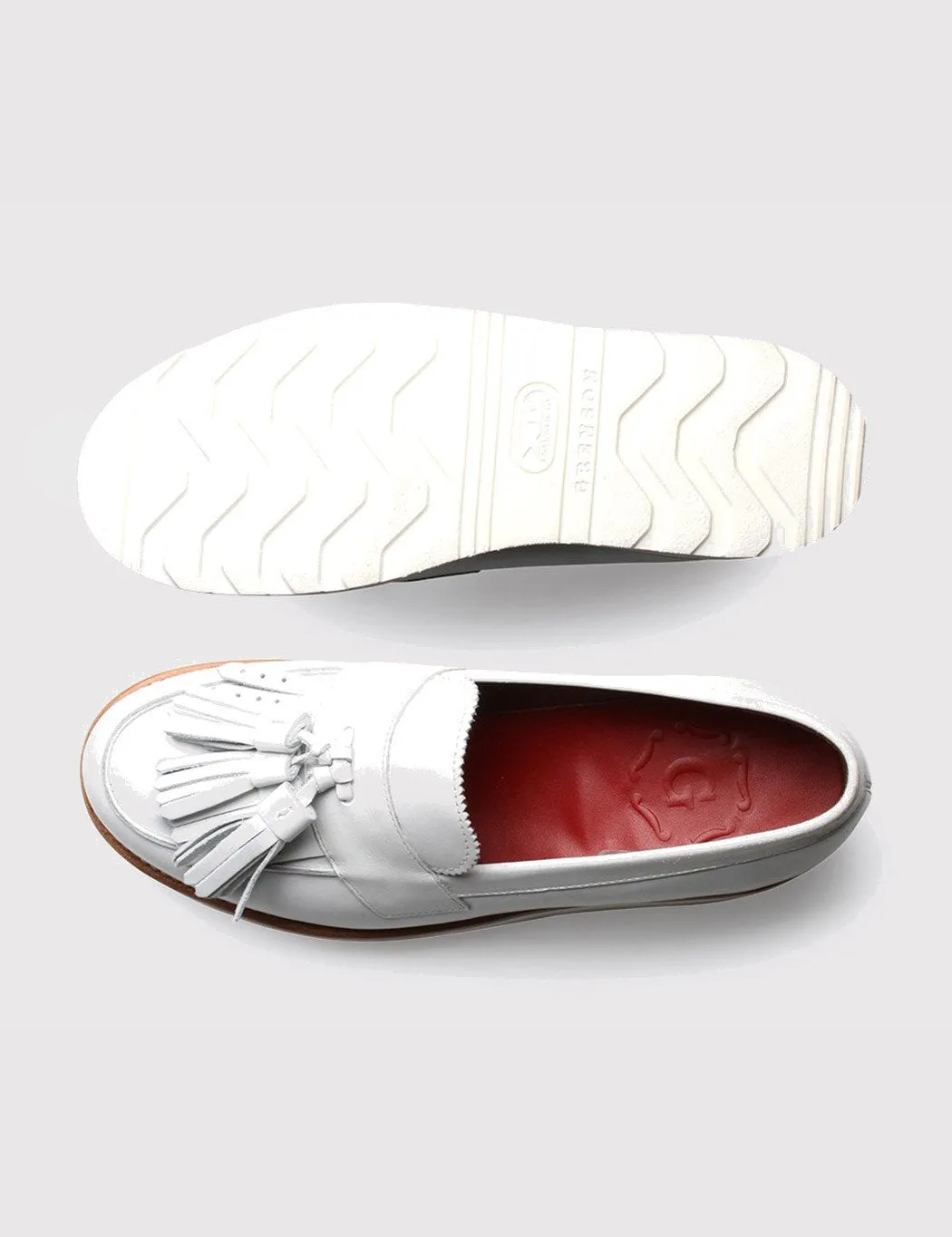 Exclusive promotion Womens Calf Pocket-friendly - Shoe Clara White Grenson