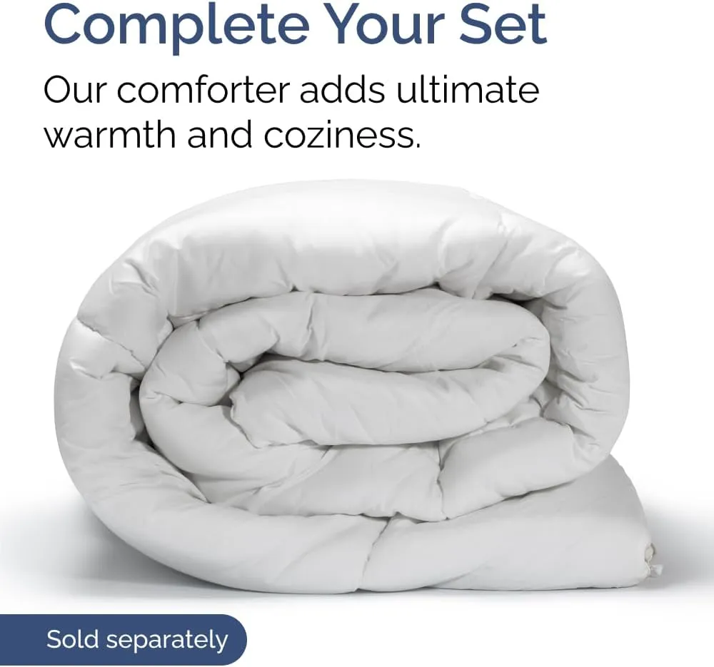 Extra Deep King Sheet Set - 6 Piece Breathable & Cooling Sheets - Hotel Luxury Bedding Set w/18-24 Inch Extra Deep Pockets - Easy Fit - Super Soft, Wrinkle Free and Comfy - Heathered Grey, King Size