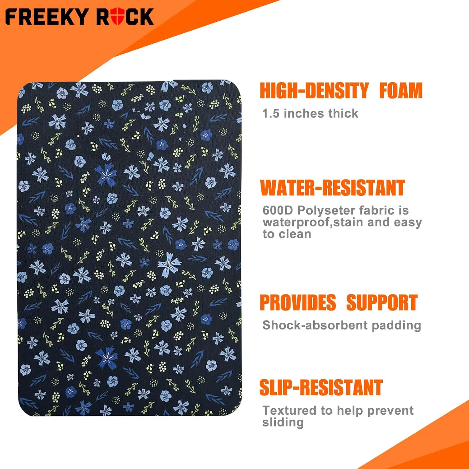 Extra Thick Kneeling Pad — Heavy Duty, Extra Large Foam Kneeler Mat for Gardening,Bathing Baby, Workout Supplies,Water & Dirt Resistant, Lightweight, DK Blue