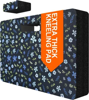 Extra Thick Kneeling Pad — Heavy Duty, Extra Large Foam Kneeler Mat for Gardening,Bathing Baby, Workout Supplies,Water & Dirt Resistant, Lightweight, DK Blue