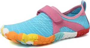 FANTURE Girls & Boys Water Shoes Lightweight Comfort Sole Easy Walking Athletic Slip on Aqua Sock(Toddler/Little Kid/Big Kid)