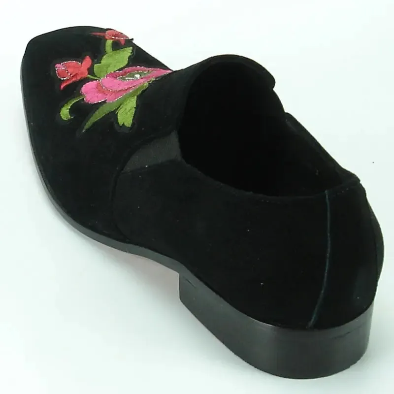 Fiesso FI-7085 Black Loafers
