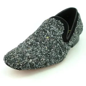 Fiesso FI-7317 Black Loafers